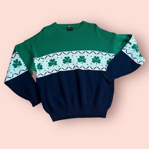 Vintage Blarney Castles Design Pullover Sweater